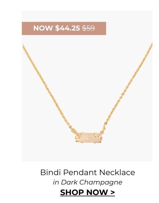 Bindi Pendant Necklace in Dark Champagne