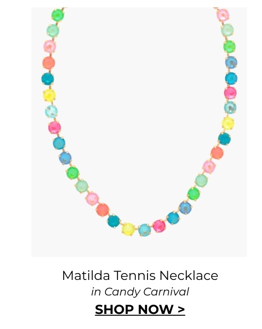 Matilda Tennis Necklace in Candy Carnival
