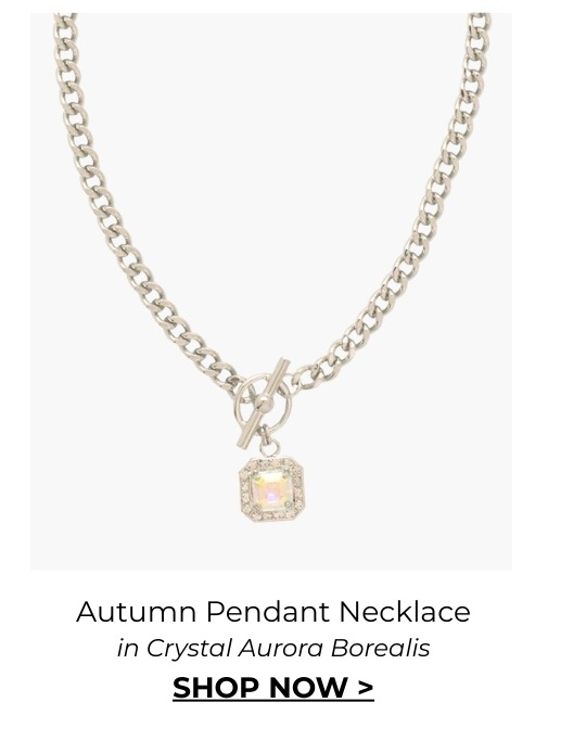Autumn Pendant Necklace in Crystal Aurora Borealis