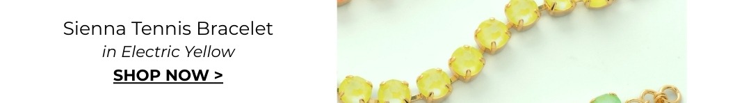 Sienna Tennis Bracelet in Electric Yellow