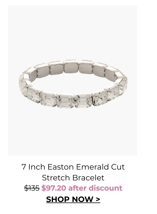 7 inch Easton Emerald Cut Stretch Bracelet - was $135 now $97.20 after discount