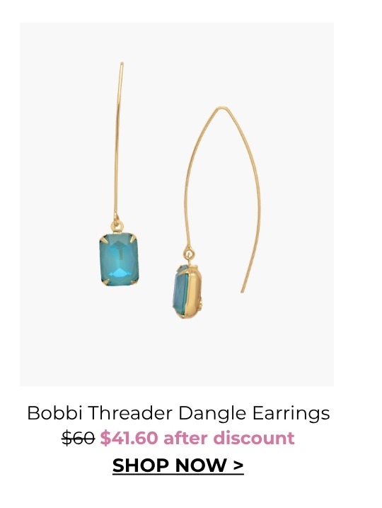 Bobbi Threader Dangle Earrings was $60 now $41.60 after discount