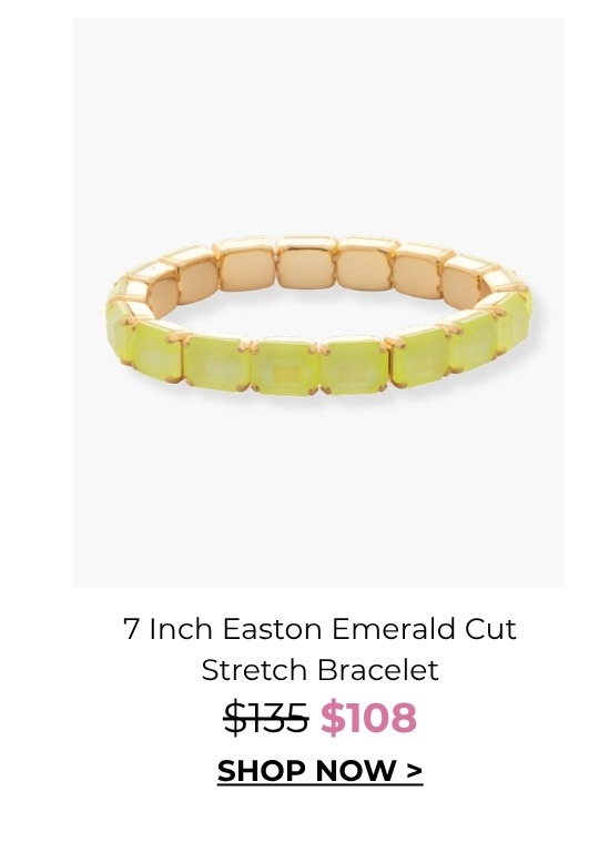 7 Inch Easton Emerald Cut Stretch Bracelet - was $135, now $108