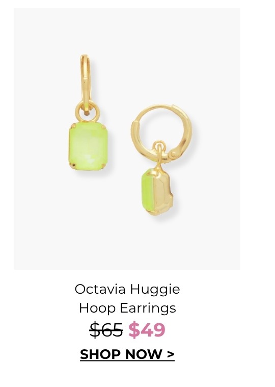 Octavia Huggie Hoop Earrings - was $65, now $49