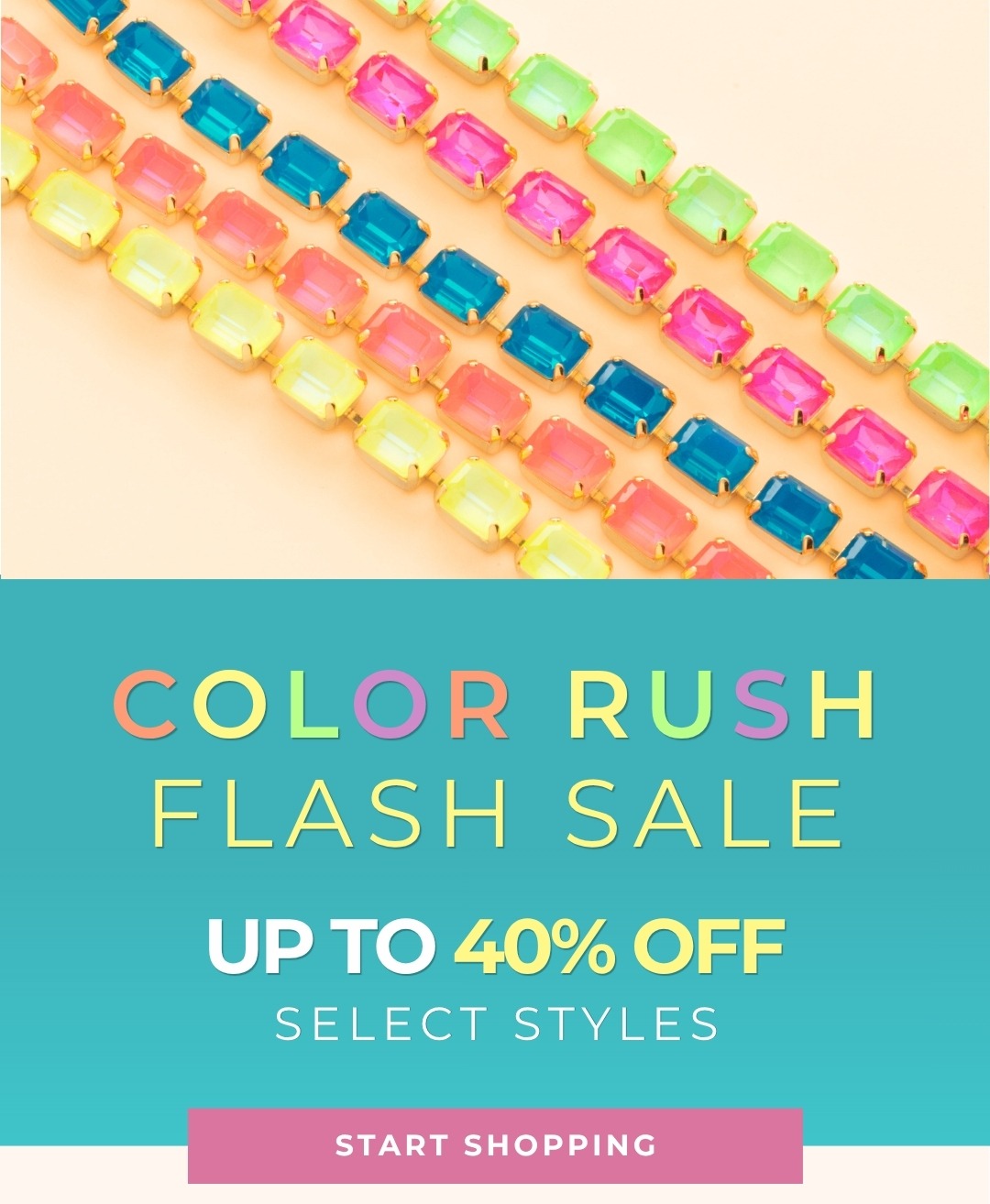 Color Rush Flash Sale: Up to 40% Off Select Styles