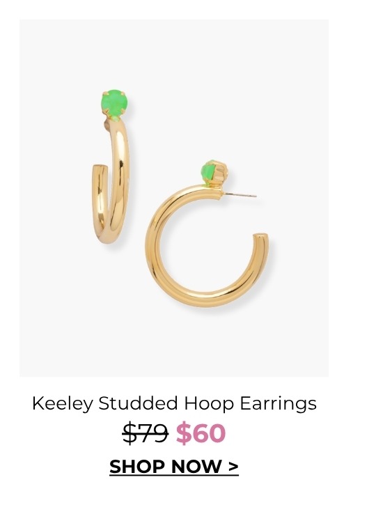 Keeley Studded Hoop Earrings - was $79, now $60