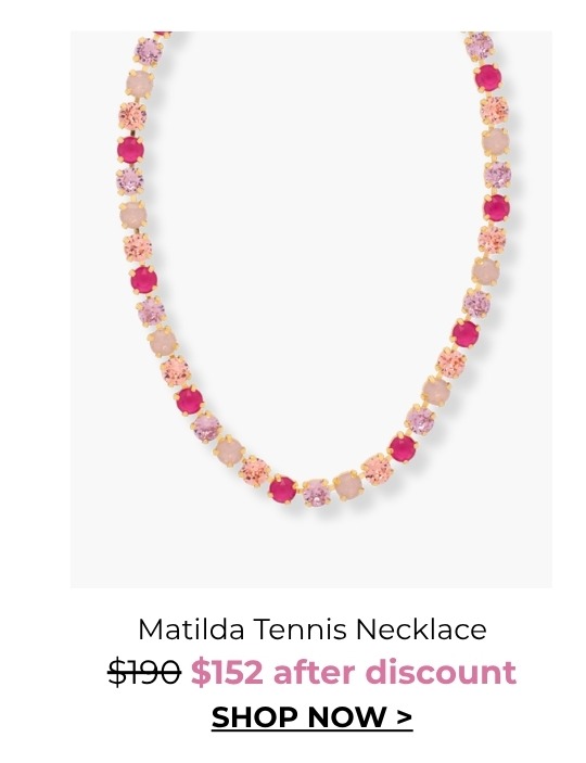 Matilda Tennis Necklace - was $190, now $152 after discount