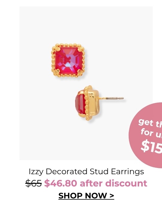 Izzy Decorated Stud Earrings - was $65 now $46.80
