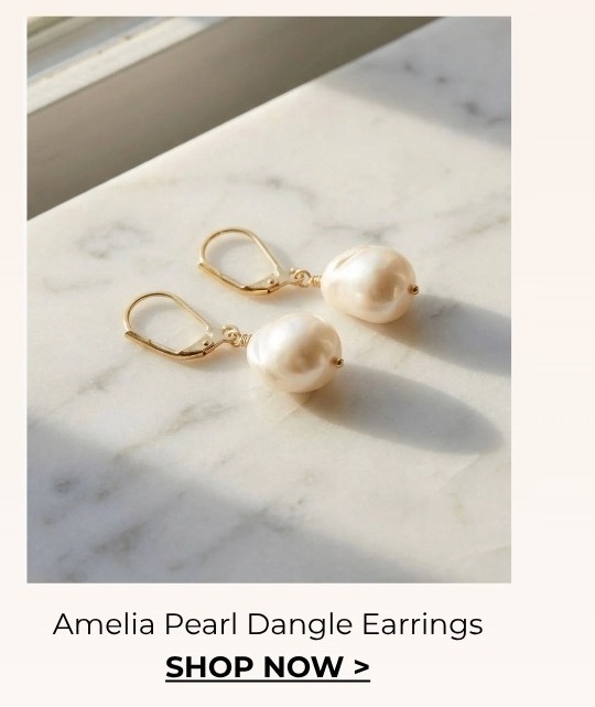Amelia Pearl Dangle Earrings