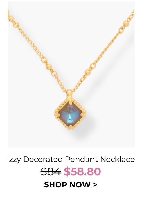 Izzy Decorated Pendant Necklace - was $84 now $58.80