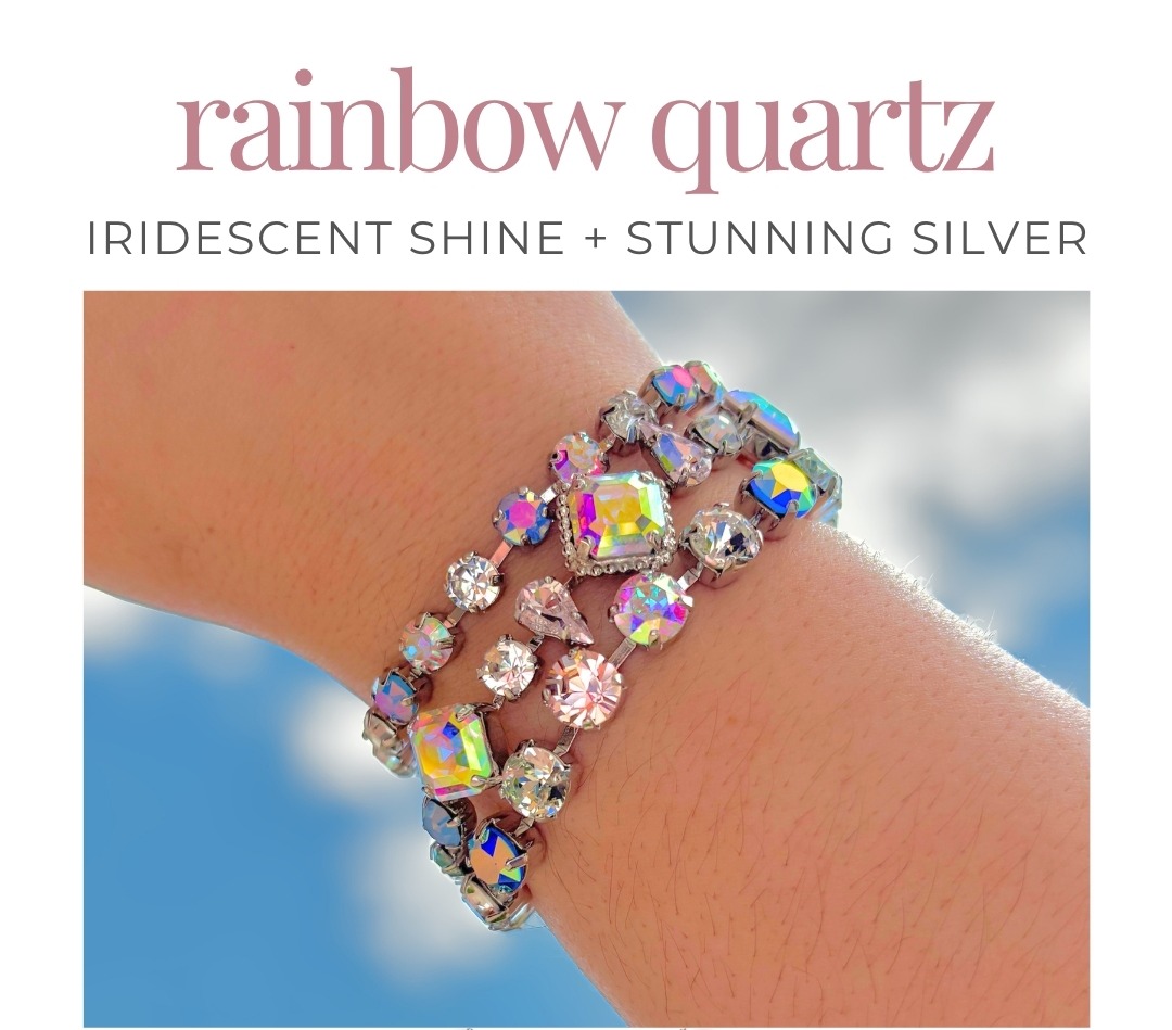 Rainbow Quartz: Iridescent shine + stunning silver