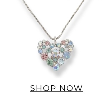Crystal Heart Pendant Necklace