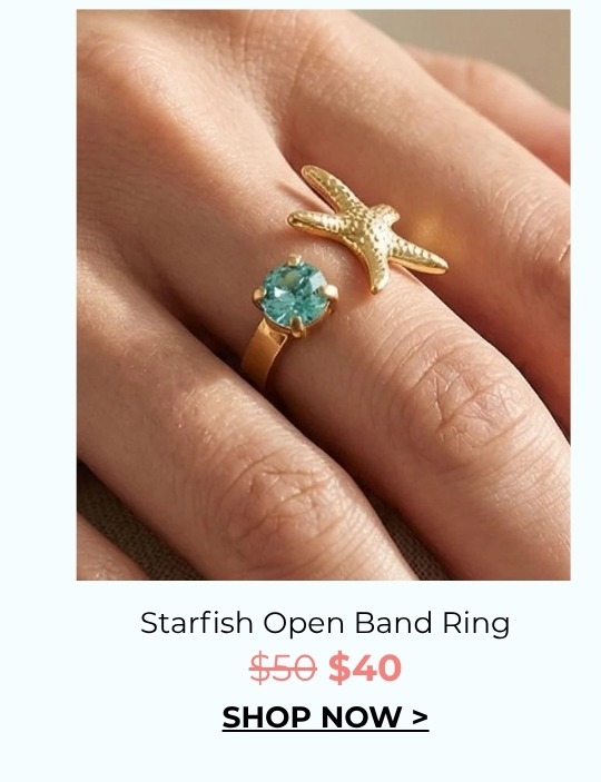Starfish Open Band Ring - was $50 now $40
