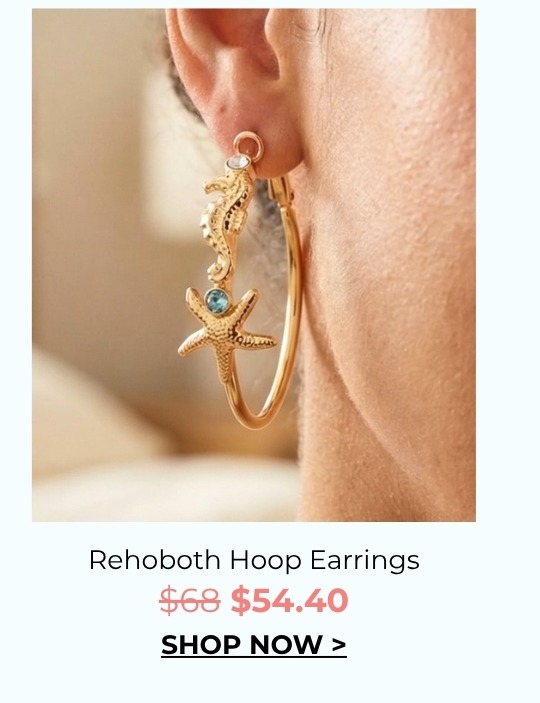 Rehoboth Hoop Earrings - was $68 now $54.40