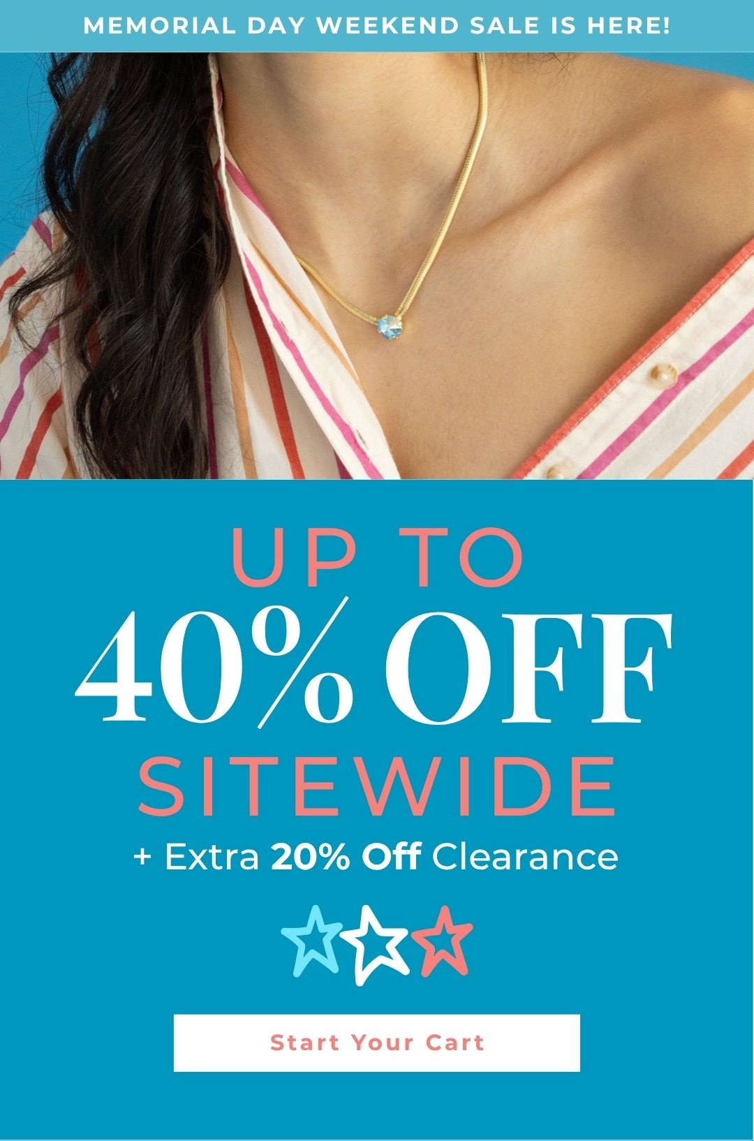 Up to 40% Off Sitewide + Extra 20% Off Clearance - Start Your Cart