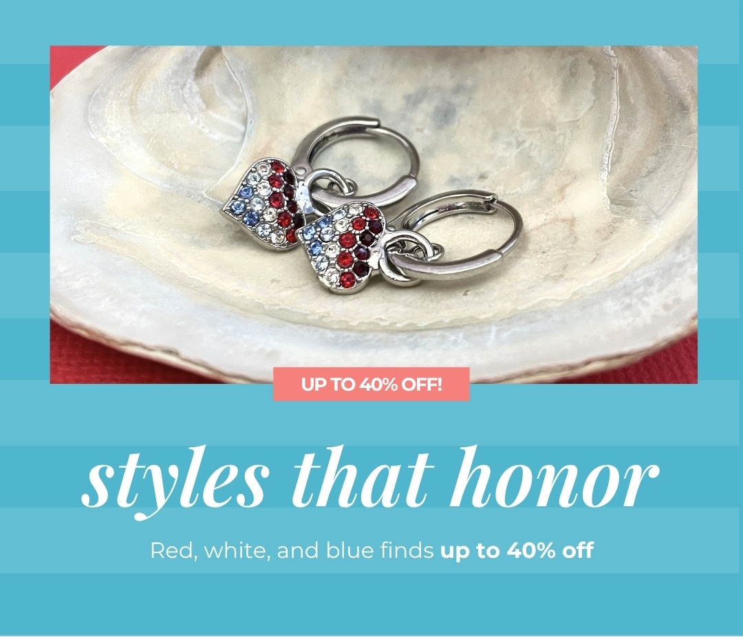 Styles that Honor - Red, white, and blue finds up to 40% off