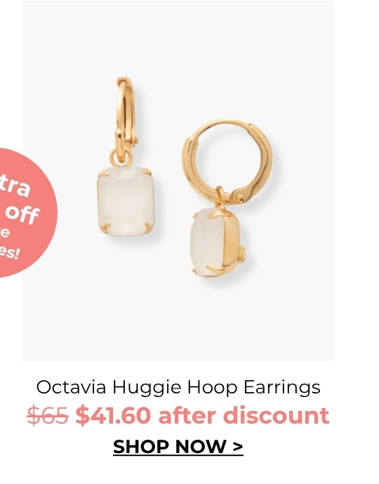 Octavia Huggie Hoop Earrings - was $65 now $41.60 after discount