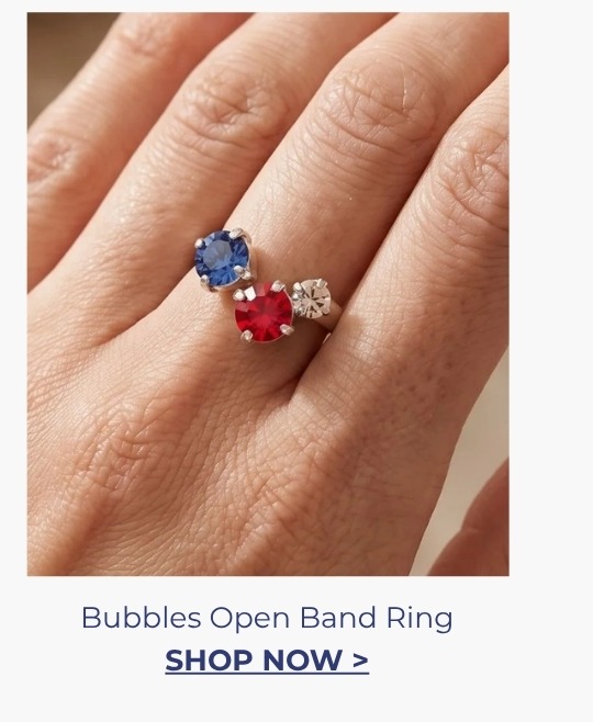Bubbles Open Band Ring
