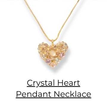 Crystal Heart Pendant Necklace