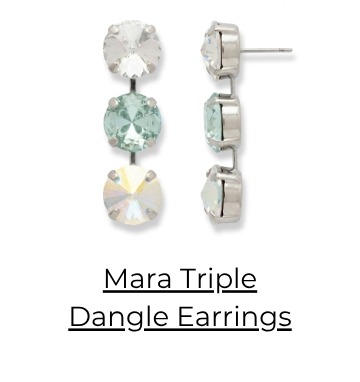 Mara Triple Dangle Earrings