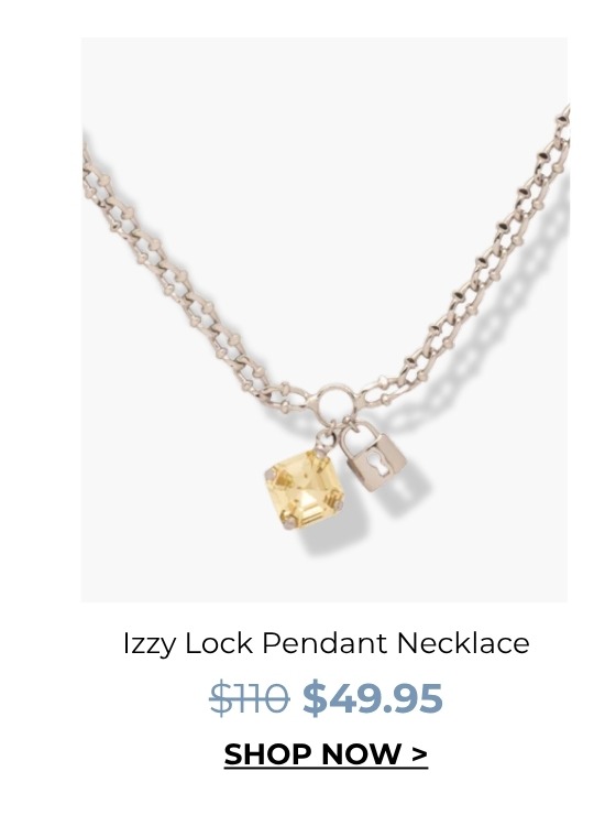 Izzy Lock Pendant Necklace was $110 now $49.95