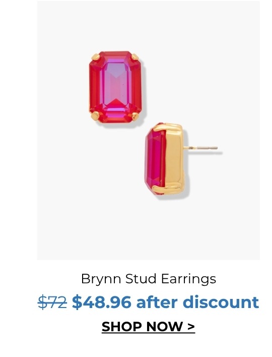 Brynn Stud Earrings was $72 now $48.96 after discount