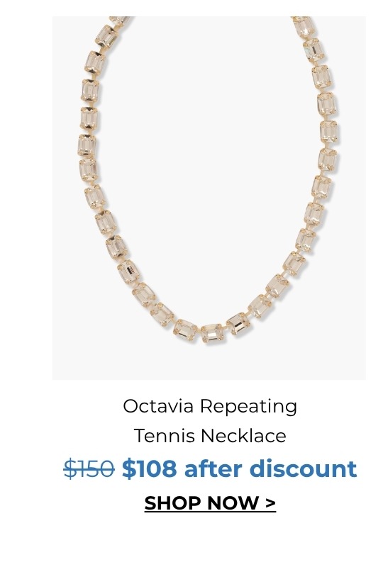 Octavia Repeating Tennis Necklace was $150 now $108 after discount