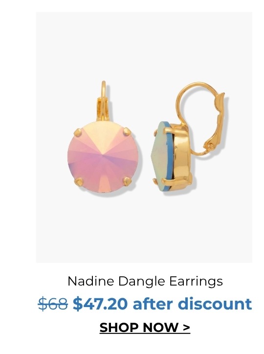 Nadine Dangle Earrings was $68 now $47.20 after discount