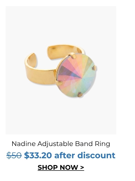 Nadine Adjustable Band Ring was $50 now $33.20 after discount