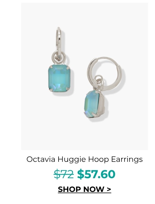 Octavia Huggie Hoop Earrings was $72 now $57.60