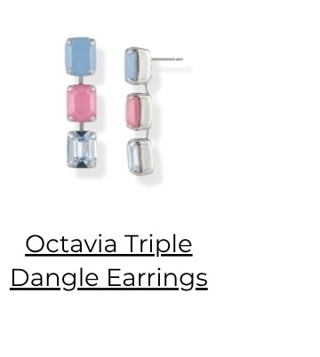 Octavia Triple Dangle Earrings