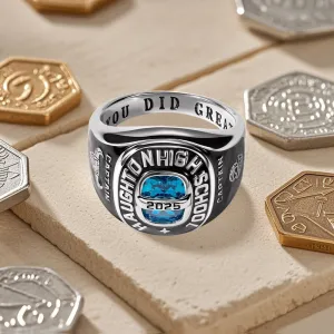 Image of Birthstone Class Signet Ring