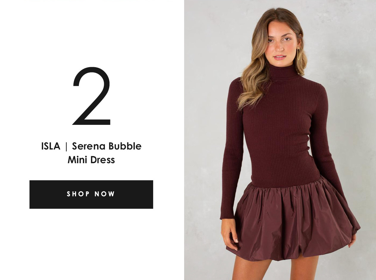 ISLA | Serena Bubble Mini Dress