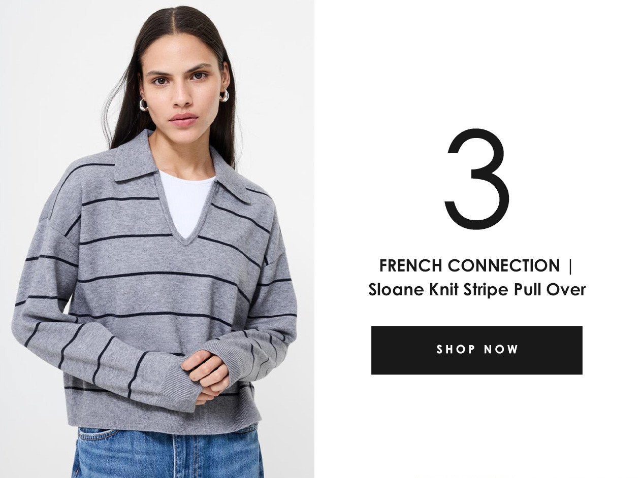 FRENCH CONNECTION | Sloane Knit Stripe Pull Over