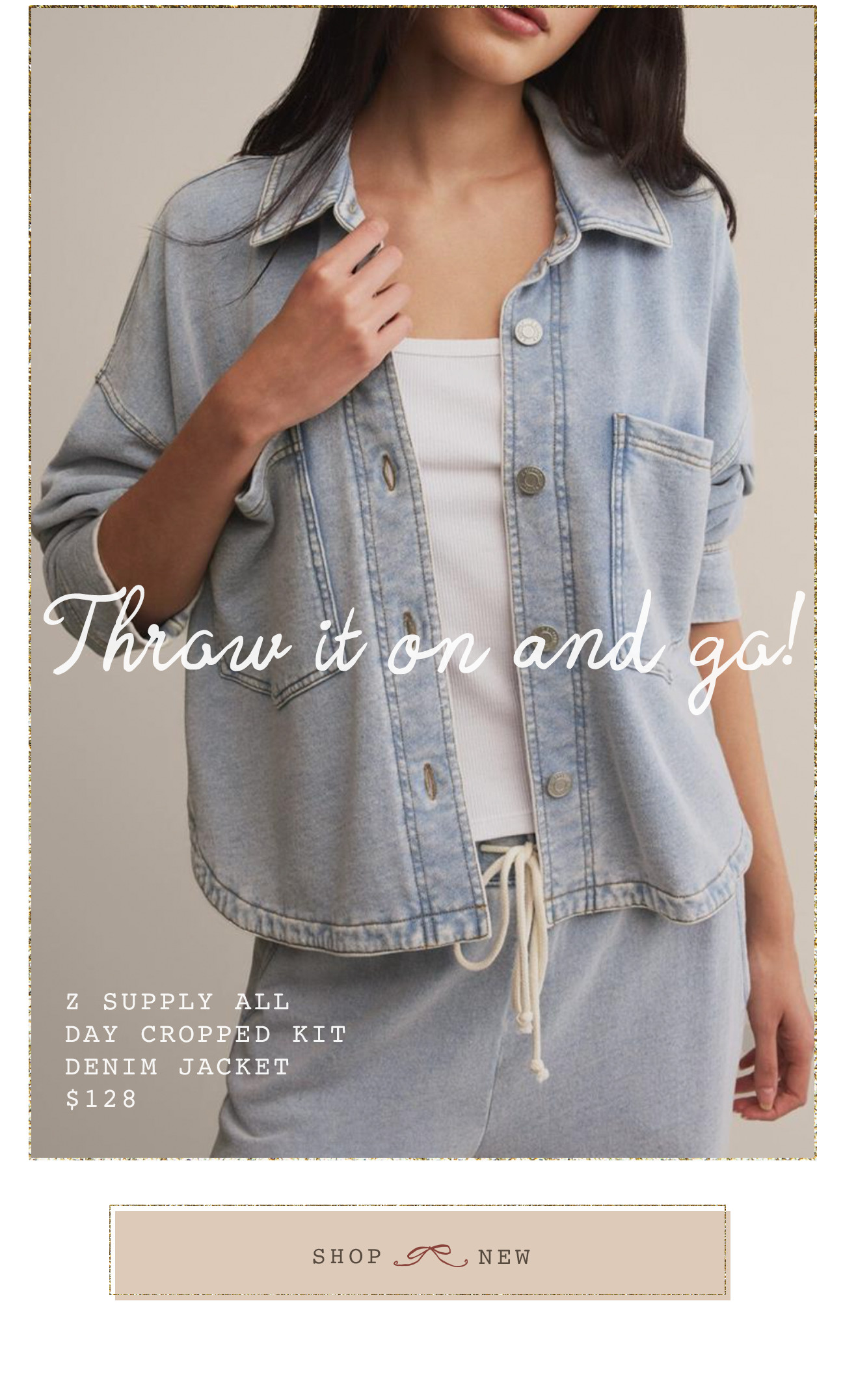 Throw it on and go!