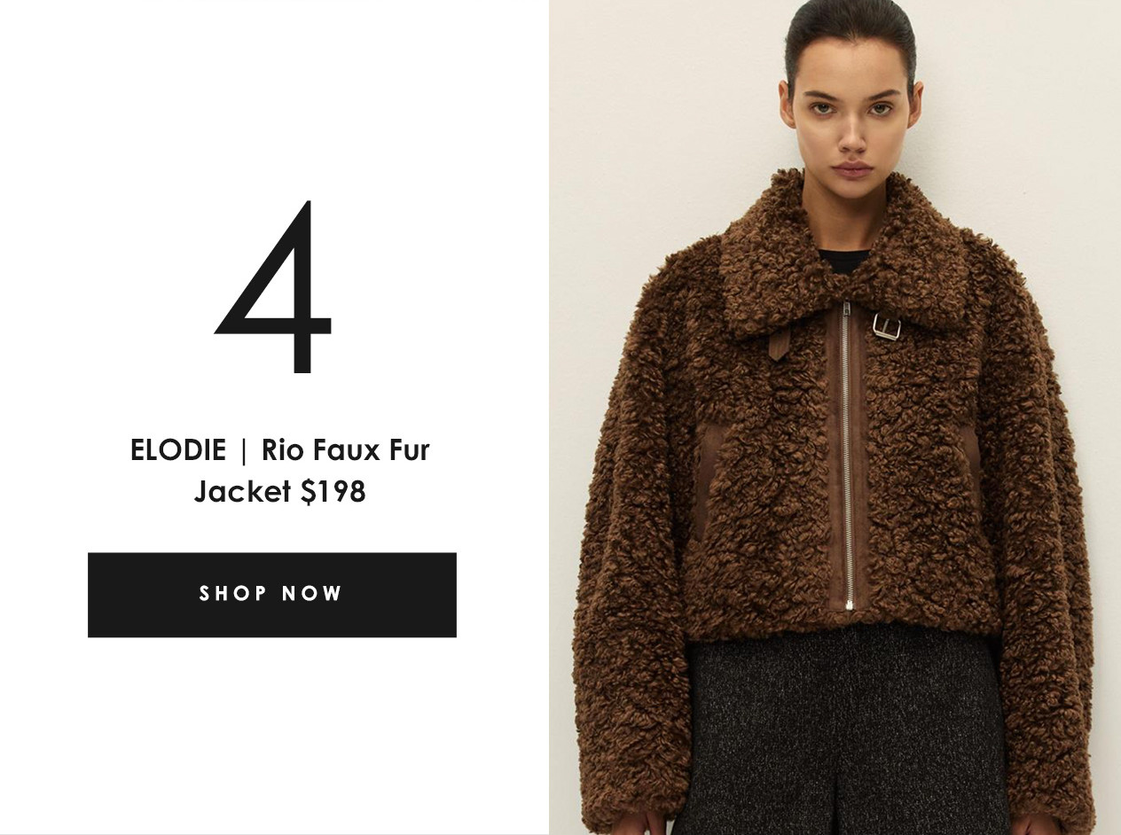 ELODIE | Rio Faux Fur Jacket