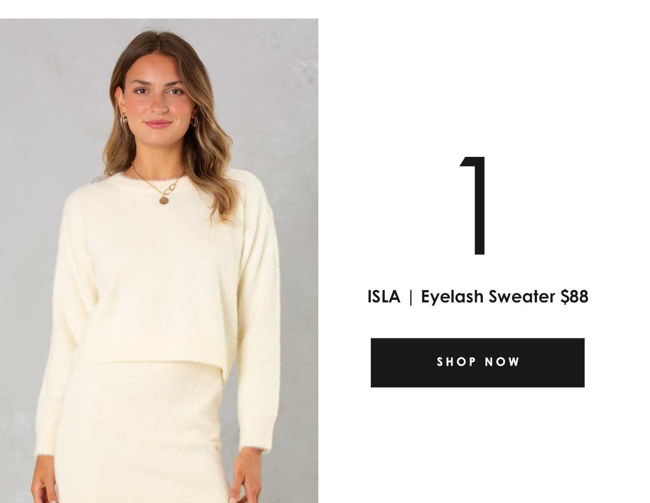 ISLA | Eyelash Sweater