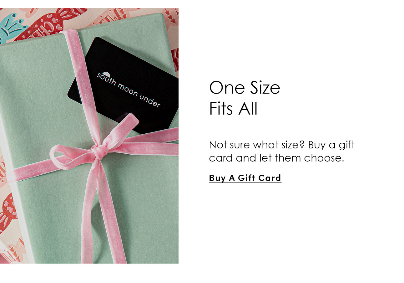 One Size Fits All - Buy A Gift Card