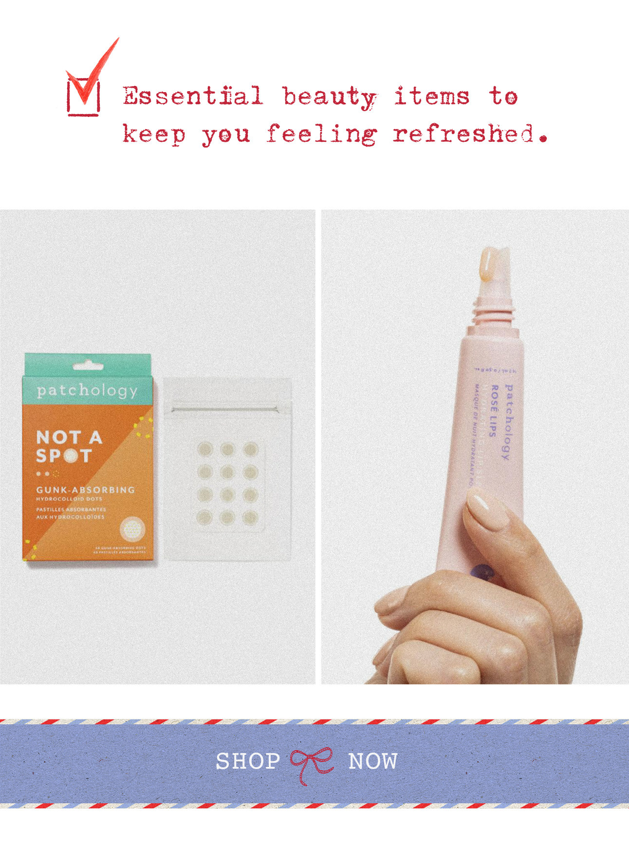 Essential beauty items to keep you feeling refreshed.
