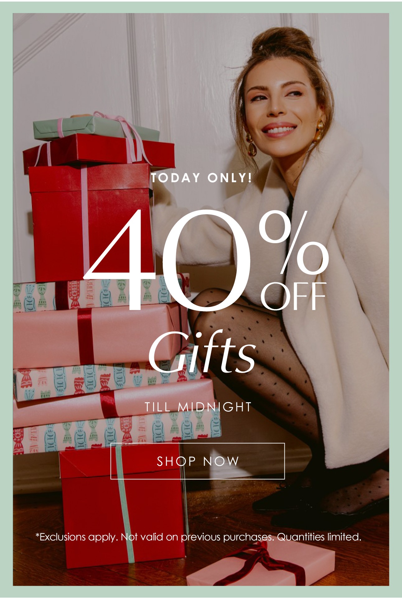 40% OFF Gifts TILL MIDNIGHT!