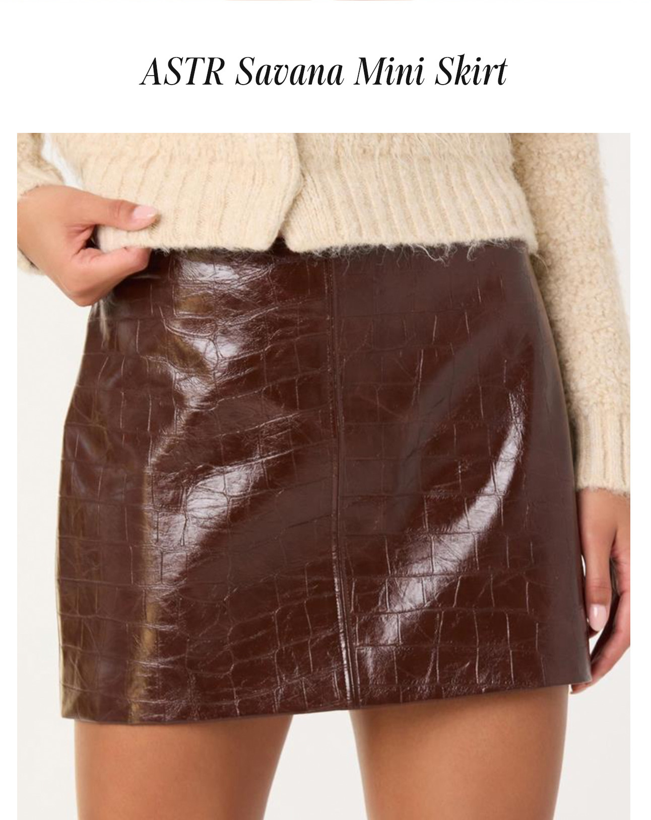 ASTR Savana Mini Skirt