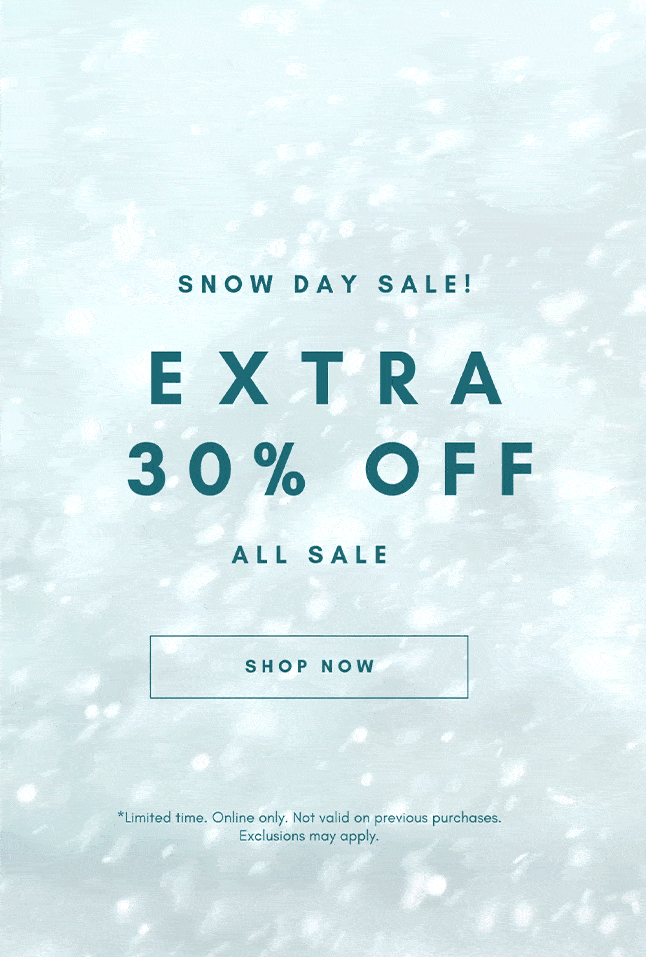 SNOW DAY SALE! EXTRA 30% OFF ALL SALE