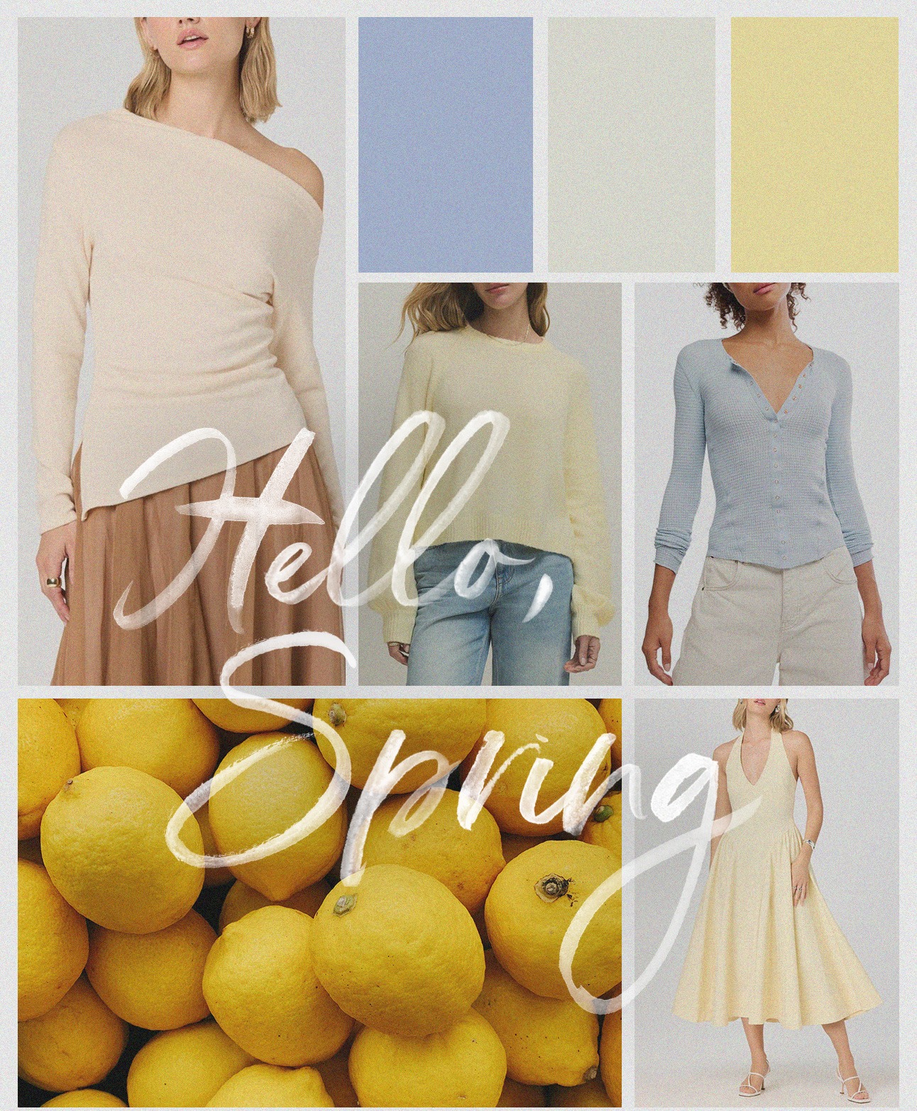 It may be freezing outside, but new spring arrivals are keeping us warm. Sunny yellows and clear sky blues are on the horizon!