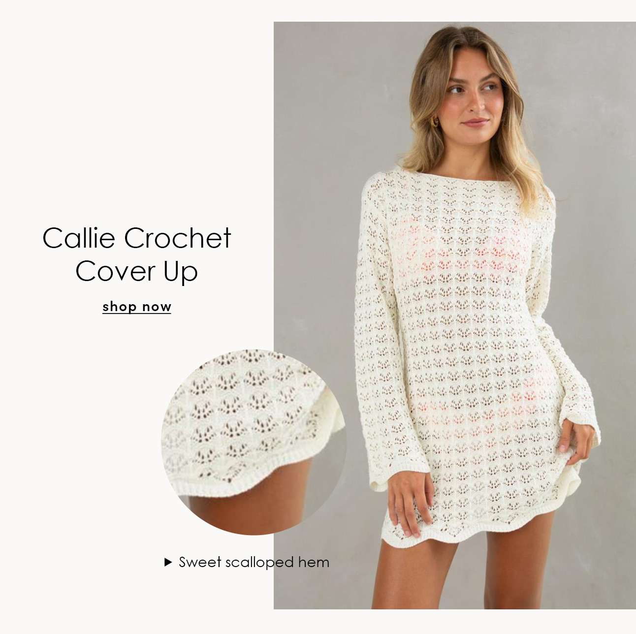 Callie Crochet Cover Up