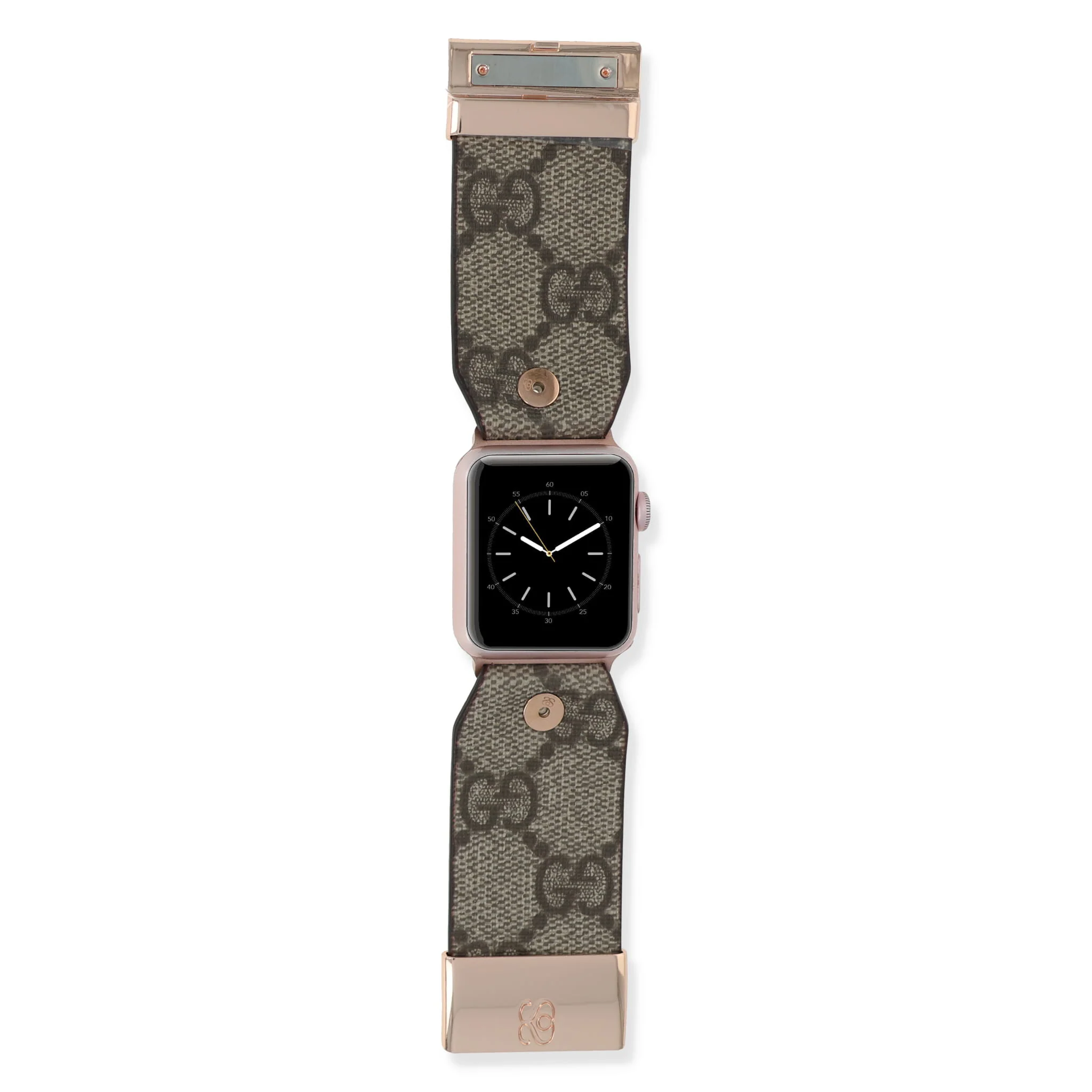 Image of Upcycled Brown Webbed GG Watchlet