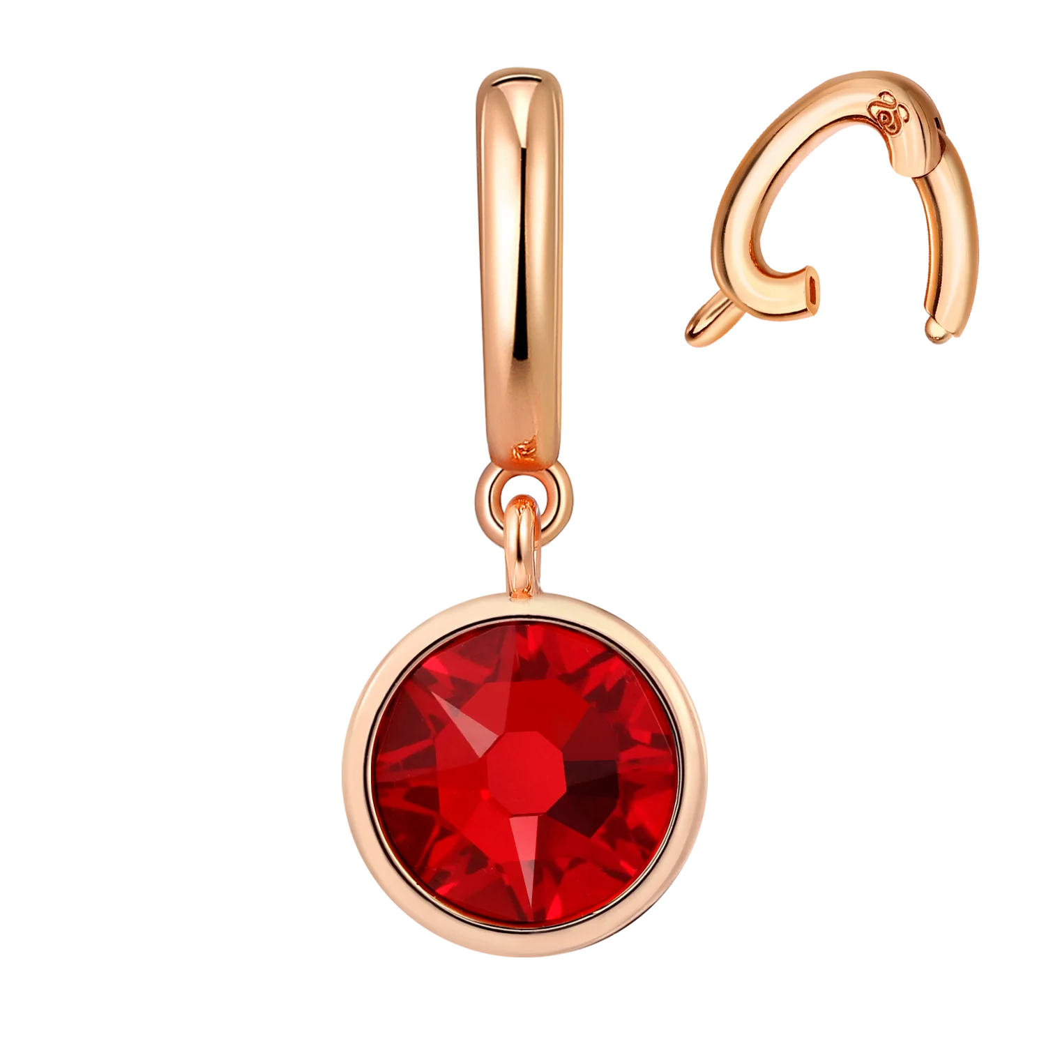 Image of Interchangeable Ruby Birthstone Charm