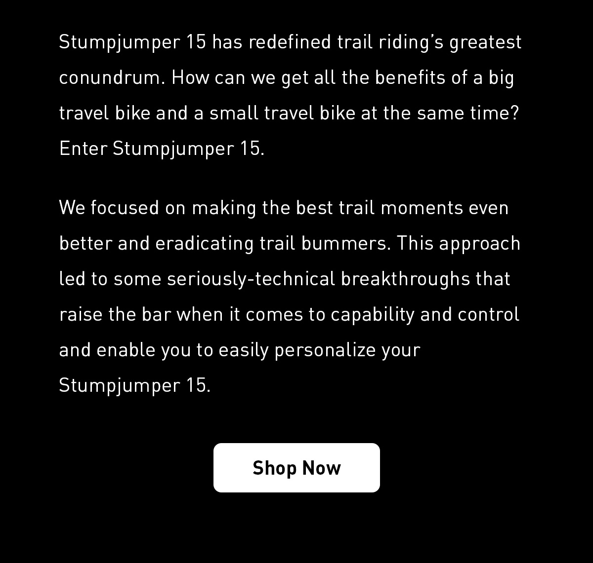 All-New Stumpjumper 15 - One Bike to Rule All Trails