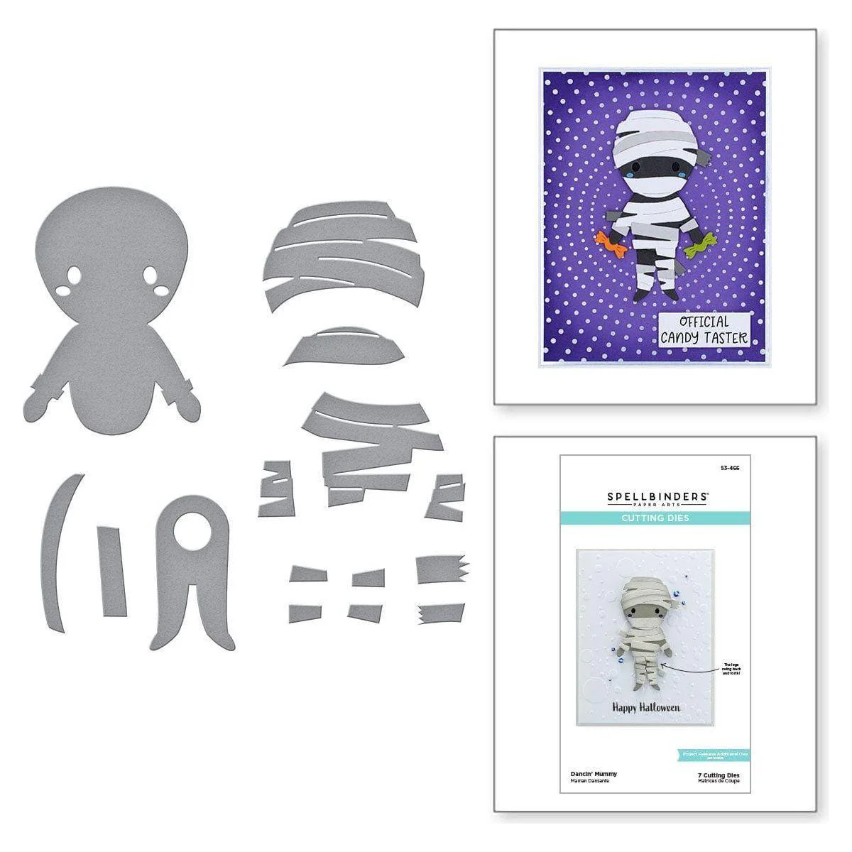 Image of Dancin' Mummy Etched Dies from the Boo Dance Party Collection