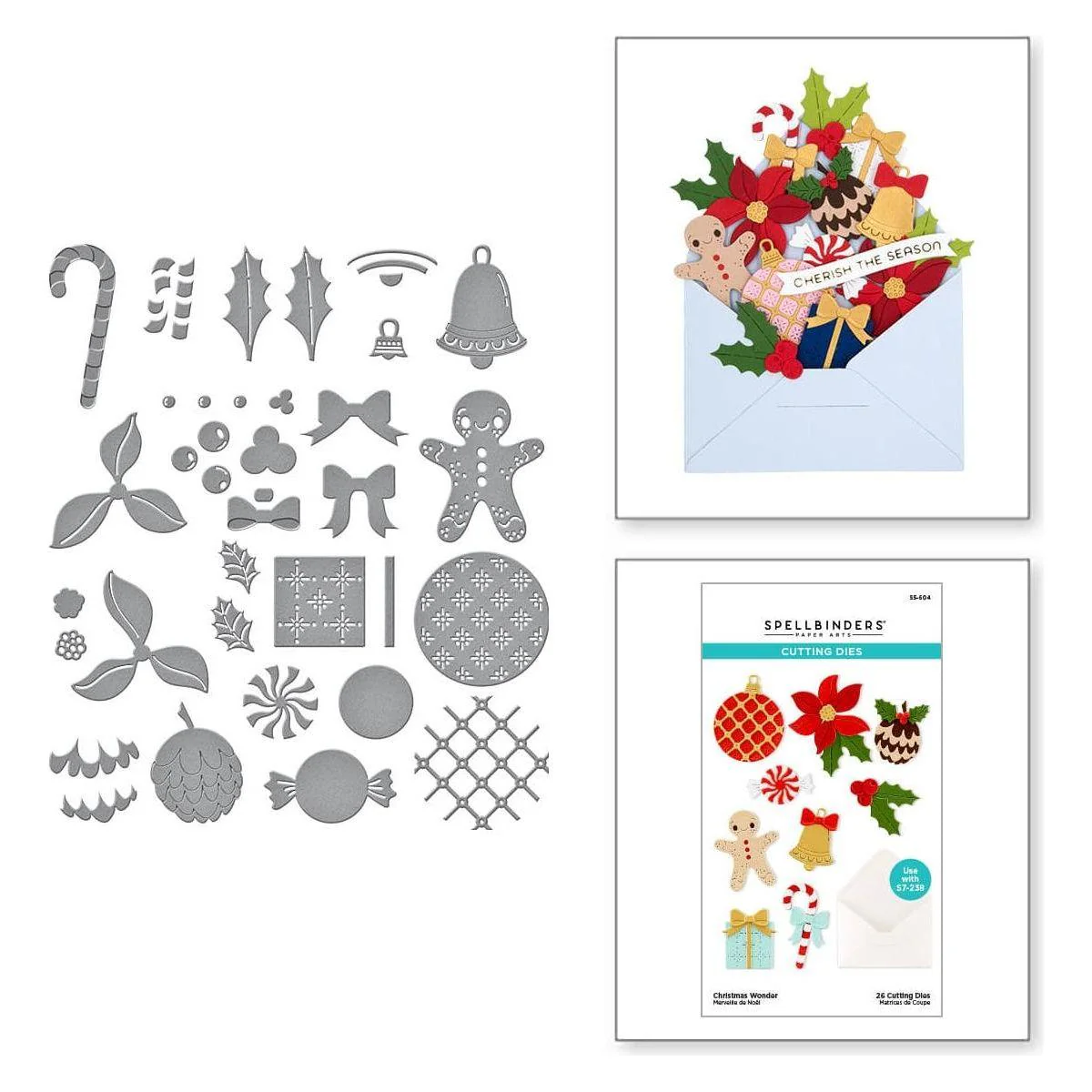 Image of Christmas Wonder Etched Dies from the Envelope of Wonder Collection