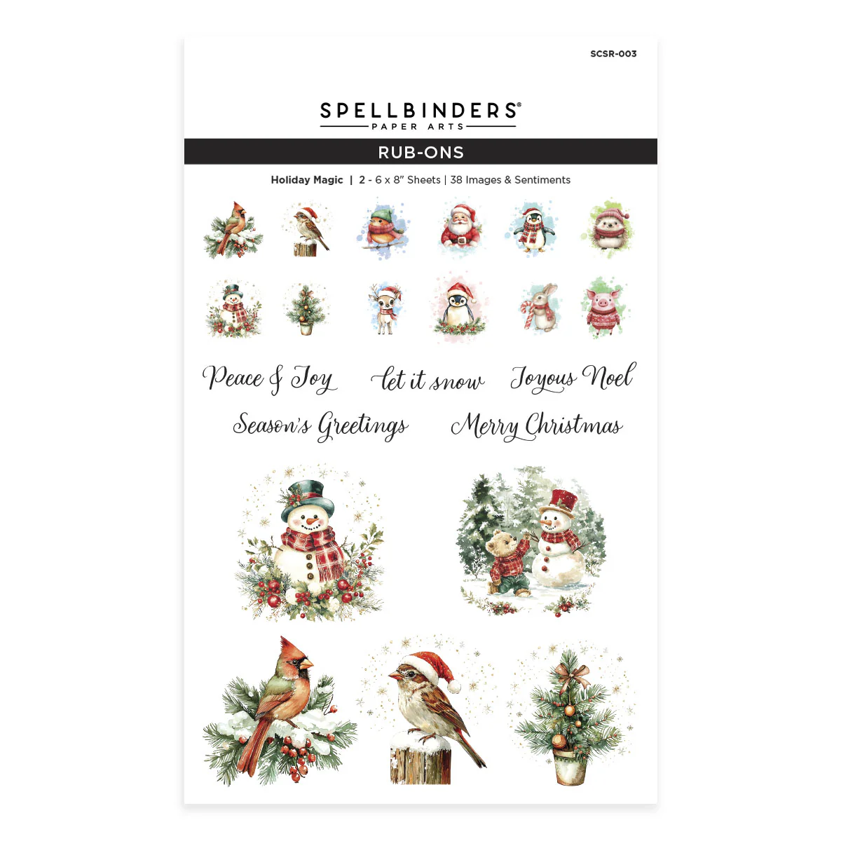Image of Holiday Magic Rub-Ons from the Holiday Magic Collection